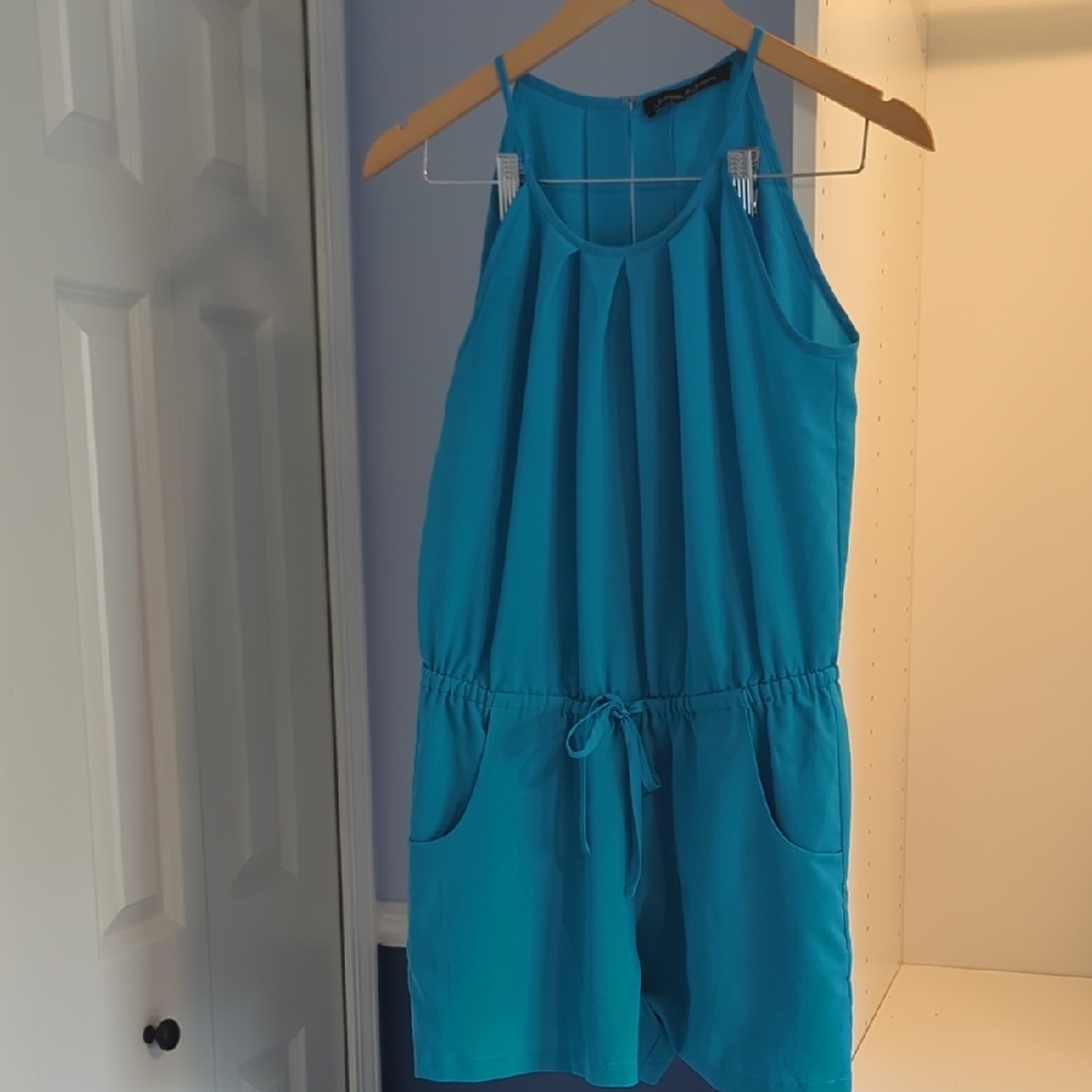 Cute blue romper